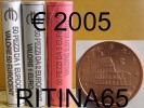 !!! N. 3 ROT./ROLLS 1, 2 AND 5 CT. 2005 ITALIA NOT BLIND !!! - Italien