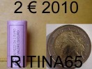 NEW !!! N. 1 ROT./ROLL 2 € 2010 DANTE ITALIA NOT BLIND !!! NEW - Italie