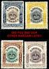 LABUAN 1902-3 CROWN ISSUE SC# 103-105,108 VF FRESH OG MLH CV$33 (DEL014Y) - Bornéo Du Nord (...-1963)