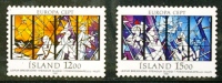 Islande - 1987 - Vitraux - Stained-glass Windows - Europa - Neufs - Glas & Brandglas