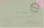 Nr 422 Sur Carte - Oblitération Tardive PIRONCHAMPS - Lettres & Documents
