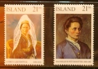 Islande - 1990 - Femmes Célèbres Islandaises Par Peintres Islandais - By Icelandic Painters - Neufs - Famous Ladies