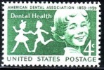 1959 USA Dental Health 100th Anniv. Stamp Sc#1135 Children Girl Boy Dance - Nuovi