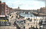 LIPTONS TEAS ~ O'CONNELL BRIDGE, RIVER LIFFEY, DUBLIN, IRELAND ~ TRAMS & TROLLEYBUSES - Dublin