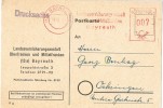 2617. Tarjeta BAYREUTH (Alemania) 1955. Instituto Nacional Seguros - Lettres & Documents