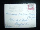 LETTRE MIGNONNETTE TYPE MARIANNE DE DECARIS 0,25 F OBL. MECANIQUE 1-1-1963 ANTIBES (06 ALPES-MARITIMES) JOUR DE L'AN - 1960 Marianne (Decaris)