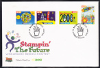 Ireland Scott #1242-1243, 1245a FDC Set Of 4 Stampin' The Future Stamp Design Contest Winners - FDC