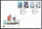 Ireland Scott #1336-1339 FDC Set Of 4 30p Sailboats - Coils - FDC