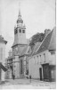 62  HESDIN    PAS DE CALAIS  - EGLISE  -   CPA   N/B  9x14 BE  EDITEUR ET TEXTE INSCRITS EN ROUGE - Hesdin