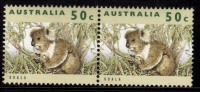 Australia MNH 1992, 50c Pair, Koala,  Wildlife Series, - Nuovi