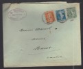 FRANCE 1924 N° 130, 140 & 158 Obl. S/lettre Entiére - Lettres & Documents