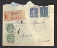 FRANCE 1930 N° 111, 205 & 237 Obl. S/lettre Entiére Recommandée - Lettres & Documents