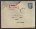 FRANCE 1927 N° 181 Obl. S/lettre Entiére Recommandée - 1922-26 Pasteur