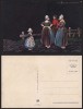 COLOMBO GIRLS  BOY ARTIST SIGNED OLD POSTCARD - D18429 - Colombo, E.