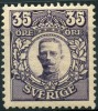 Suede (1910) N 71 * (charniere) - Unused Stamps