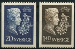 Suede (1955) N 404 à 405  * (charniere) - Unused Stamps