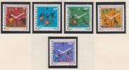 Centrafricaine YT 177/81 * : Horlogerie Centrafricaine - Clocks