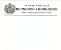 REF LIT 10 / BON - ITALIE ENVELOPPE ANCIENNE AVEC EN TÊTE PUBLICITAIRE " FARMACIA CHIMICA BERNOCCO & BORGOGNO" TURIN - Publicidad