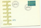 1971 - Liechtenstein 487 Europa FDC, - 1971