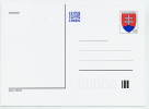 SLOVAKIA 1997 3 Sk. Arms Postcard - Postcards