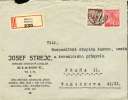 Czechoslovakia Registered Letter, Cover. Klatovy 8.VII.45. (B02007) - Brieven En Documenten