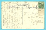 110 Op Kaart Met Stempel DADIZEELE Op 21/09/1914 Naar BRUGGE Op 22/09/1914 (Offensief W.O.I) - Zone Non Occupée