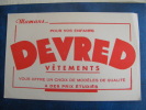 BUVARD...DEVRED.VETEMENTS .POUR VOS ENFANTS..FOND JAUNE..FRAIS DE PORT 1 EURO - Kleidung & Textil