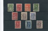 1911-Greece- "Engraved" Issue- Almost Complete Set Used/usH (10dr. With Good Margins & Perforation) - Gebraucht