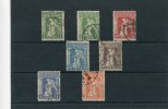 1917-Greece- "Provisional Government" Issue- Half Set Used - Oblitérés