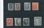 1919-23/1918-Greece- "New Lithographic Values" Issue- Complete Set Used Hinged - Usados