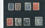 1919-23/1918-Greece- "New Lithographic Values" Issue- Complete Set Used Hinged - Used Stamps