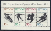 Deutschland 1971 Block 6 ** 5 Michel 684-687 XX. Olympische Spiele München 1972 - Blocks & Kleinbögen