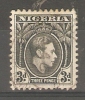 NIGERIA - 1938 GEORGE VI 3d BLACK FU   SG 53b - Nigeria (...-1960)