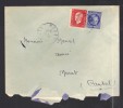 FRANCE 1946 N° 693 & 674 Obl. S/lettre Entiére - 1944-45 Marianna Di Dulac