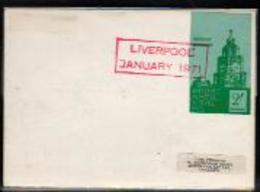 GB STRIKE MAIL (WILLPOST) LIVERPOOL SERVICE 2/- COVER Clock Tower Liver Buildings Architecture - Local Issues