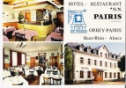 ORBEY 68 Hotel Restaurant PAIRIS Propriétaire Famille Ancel Carte Avec Pub Recto  Véritable Photo - Orbey