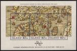 ISLANDE 1990 - Nordia 91, Ancienne Carte - BF Neuf ** (MNH) - Hojas Y Bloques