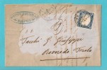 20 CENTESIMI SU LETTERA DA MILANO PER ROVEREDO TIROLO SPEDITA IL 21/APRILE/1862 - Sardinien