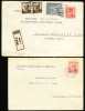 1946/47 Czechoslovakia Two Covers. Lubica 9.III.47., Plzen 17.VI.46. (B04112) - Brieven En Documenten