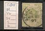 UK - VICTORIA  - 1887-1900 JUBILEE  - SG 211 - STOKE-ON-TRENT Cancel -  USED - Usati