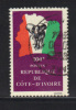 COTE D´IVOIRE- Timbre N°590-Oblitéré - Eléphants