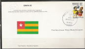 SA042-WORLD CUP SPAIN`82 - OFFICIAL F.D.C. .-.  TOGO  STAMP . FOOTBALL / SOCCER / FUTBOL / - 1982 – Spain