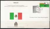 SA041-WORLD CUP SPAIN`82 - OFFICIAL F.D.C. .-.  MEXICO  STAMP . FOOTBALL / SOCCER / FUTBOL / - 1982 – Espagne