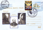 FRIDTJOF NANSEN, POLAR EXPLORER BELGICA EXPEDITION 2011,SPECIAL PMK ON COVER STATIONARY ROMANIA. - Erforscher