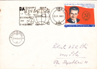 DOVE PIGEONS PEACE 1986 SPECIAL POSTMARK ON COVER STAMPS LEADER COMMUNIST CEAUSESCU, ROMANIA - Pigeons & Columbiformes