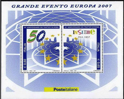 2007 Foglietto / Mini Sheet "Europa 2007 50° Anniversario Dei Trattati Di Roma" Nuovo MNH** - Blocks & Sheetlets