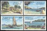 Saint Vincent Grenadines 1977 Canoan Island Geography Clinic Town Jetty Boat Ship Grand Bay Birds MNH Michel 128-131 - St.Vincent E Grenadine