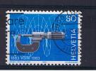 RB 826 - Switzerland 1983 Publicity - 80c Micrometer & Computer Drawing - Good Used Stamp SG 1053 - Measurement Tool - Usati