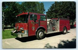 POSTCARD BUFFALO NY NEW YORK FIRE ENGINE ENGINE 32 FP 19 COLOUR FIRE BRIGADE LADDER - Buffalo