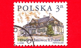 POLONIA - POLSKA - Usato - 2001 - Case Di Campagna - Architettura - Dwor W JANOWCUU K. PULAW - 3 Zl. - Gebraucht